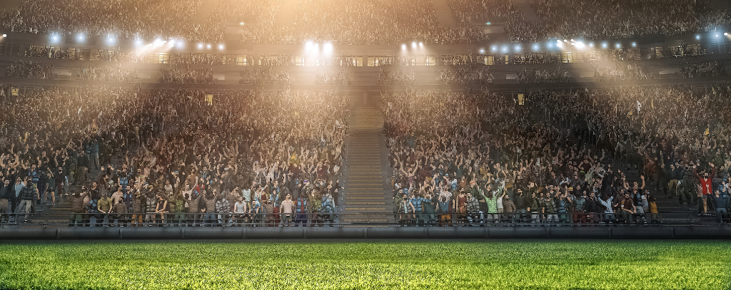 Ten Private Membership - Premier League Football: Never Miss A Match When The Football Returns A packed crowd at a football stadium